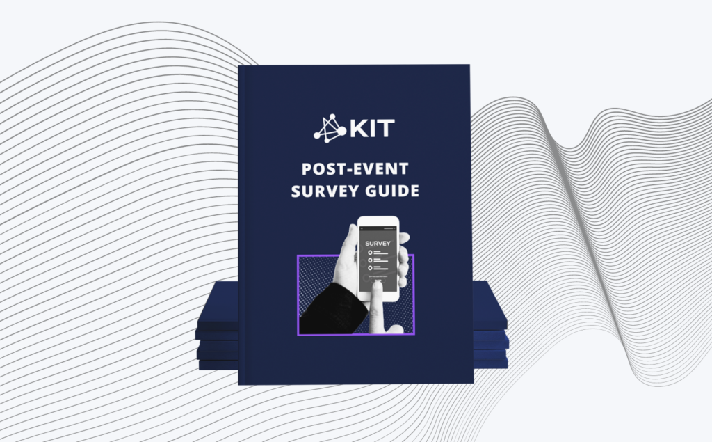 Cover page of the Post-Event Survey Guide with a survey displayed on a mobile device